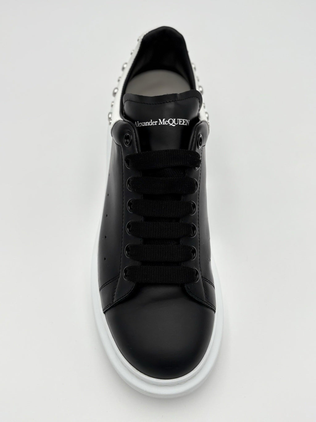Size 43 (10 US) - Alexander McQueen Studded Oversized ' Black White ' | CLEAN!