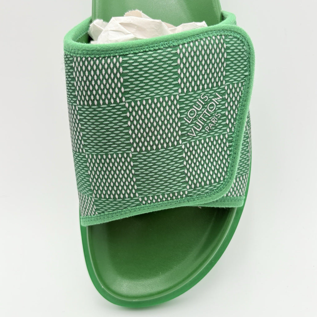 Size 10 LV (11-11.5 US) Louis Vuitton Leather Sandals ' Miami Mule ' | GREAT!