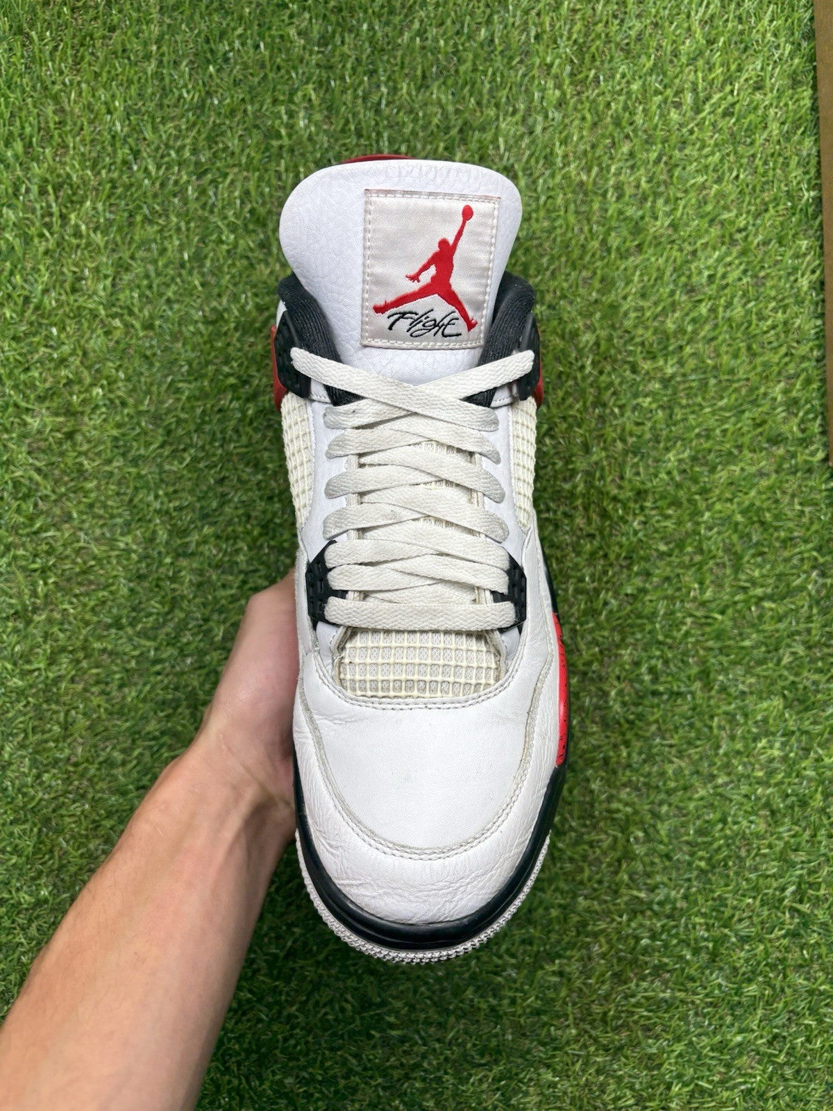 Size 10 - Jordan 4 Retro Mid Red Cement | GOOD CONDITION!