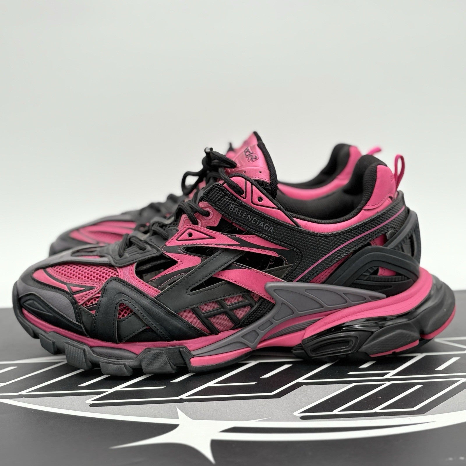 Size 46 (13 US) - Balenciaga Track 2 Trainer ' Pink Black ' | EXCELLENT!