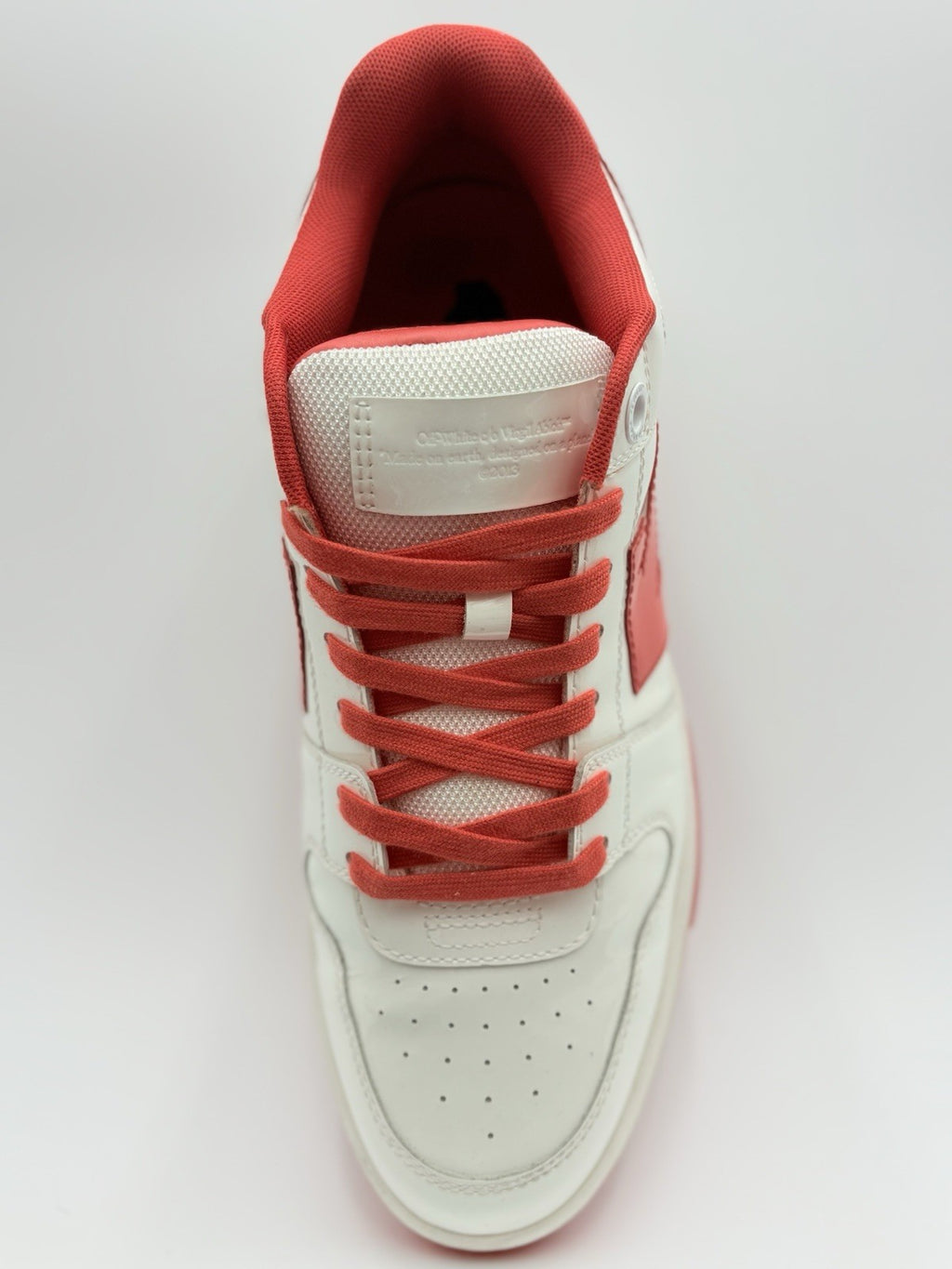 Size 42 (9 US) Off White Out of Office Patent Leather ' White Red ' | GREAT COND