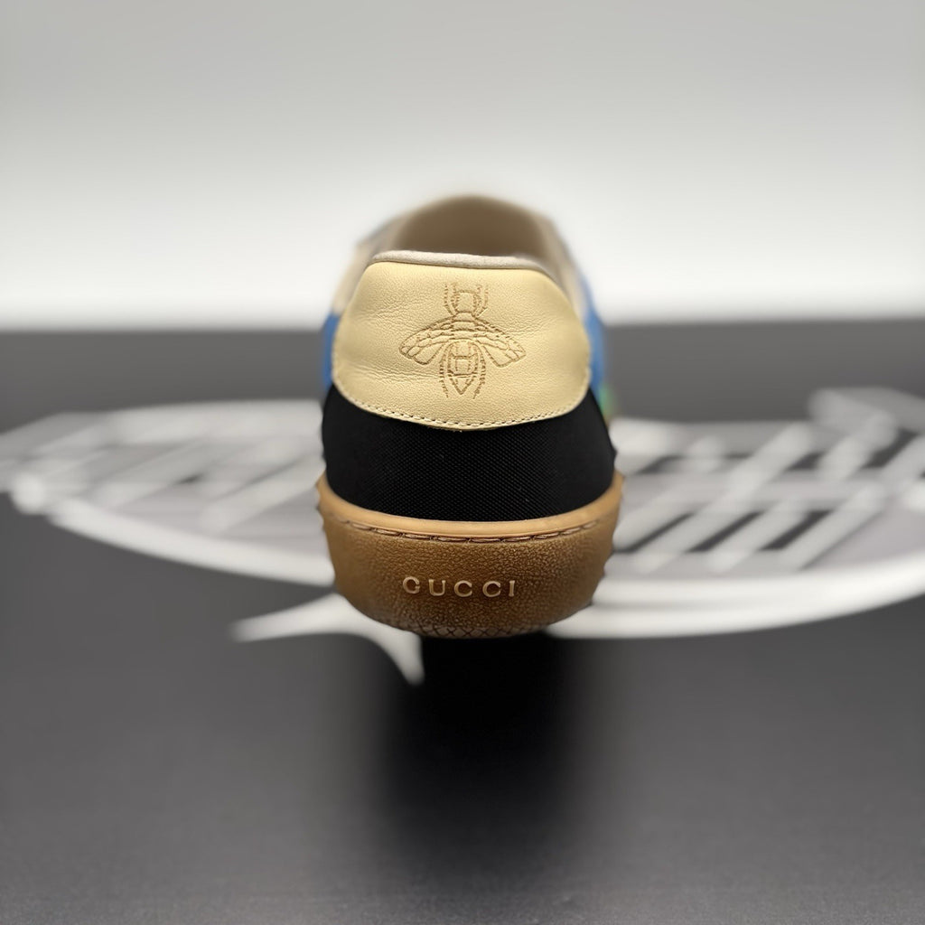 Size 8 G (8.5 US) - Gucci Web Accent Nylon ‘ Blue ‘  | GOOD CONDITION!