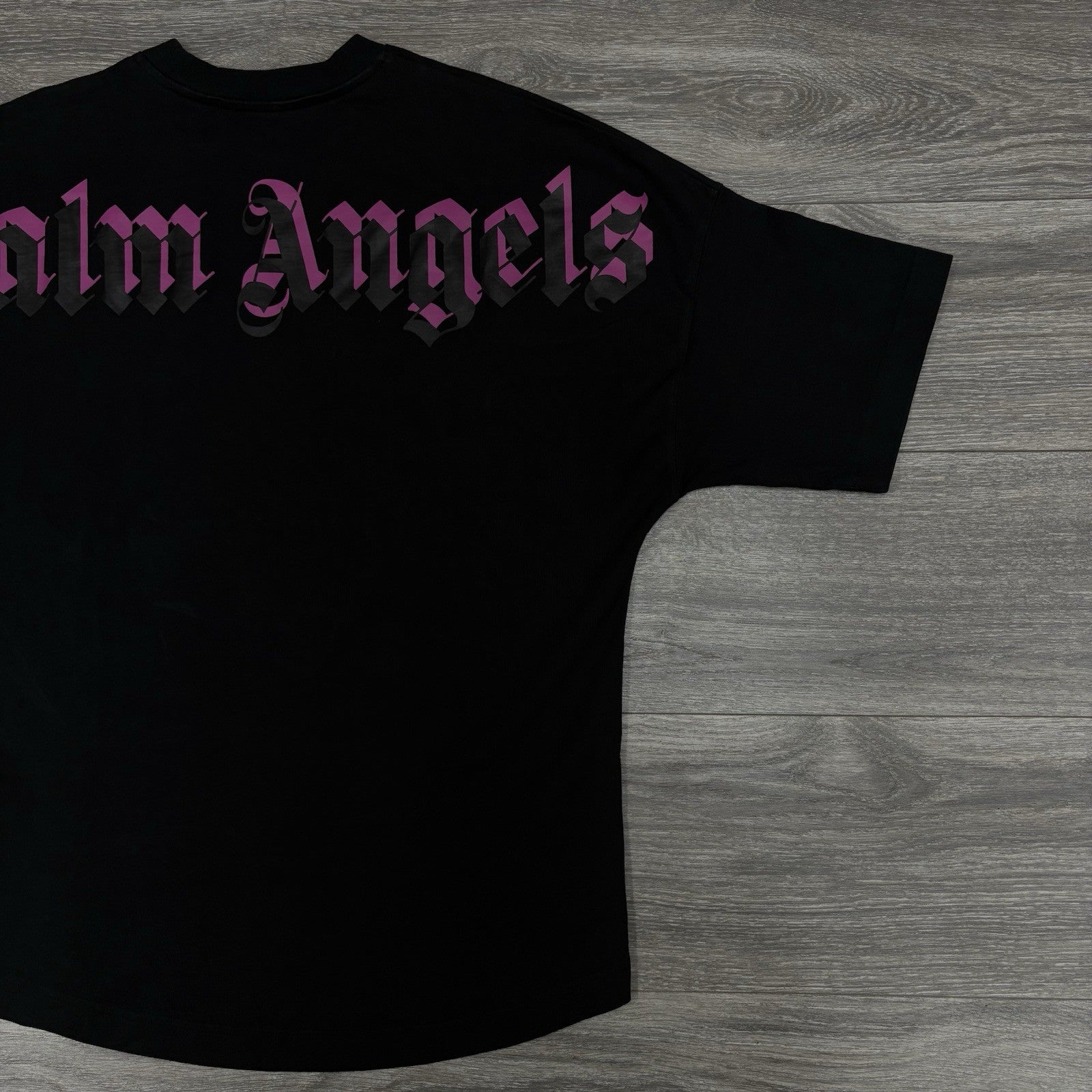 Size Large - Palm Angels Logo Tee ' Pink Fuchsia ' | GOOD CONDITION!