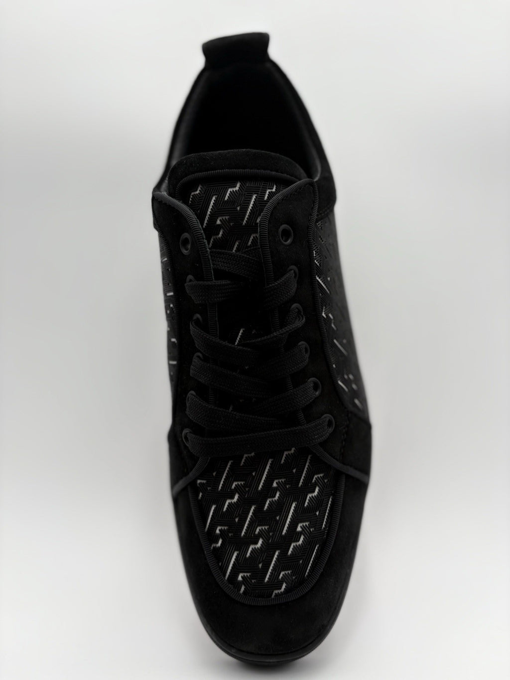 Size 45.5 (12.5 US) Christian Louboutin Rantulow Orlato Flat ' Black ' EXCELLENT
