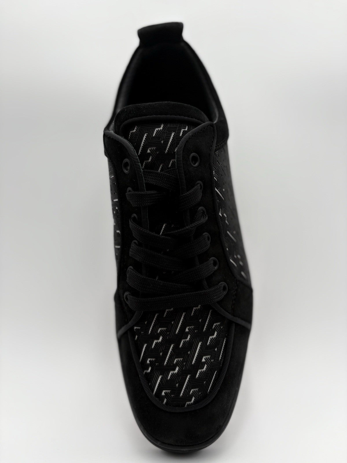 Size 45.5 (12.5 US) Christian Louboutin Rantulow Orlato Flat ' Black ' EXCELLENT