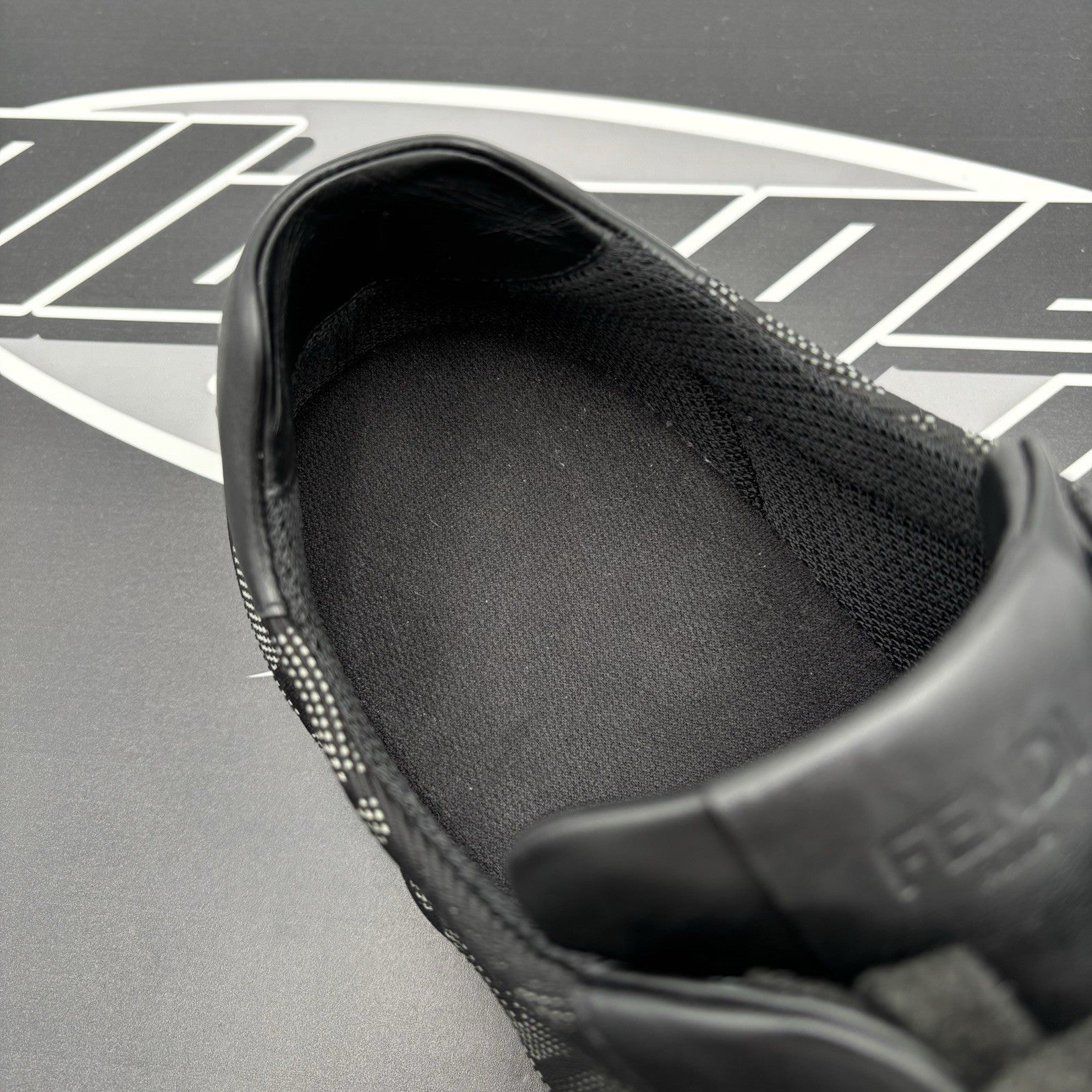 Size 12 UK (13 US) - Fendi FF Flash Logo Low ‘ Monogram Black ‘