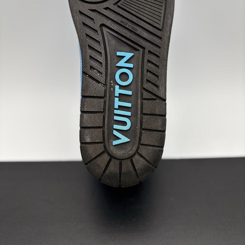 Size 7 LV (8-8.5 US) - Louis Vuitton Trainer ' Blue, Black ' | GOOD CONDITION!