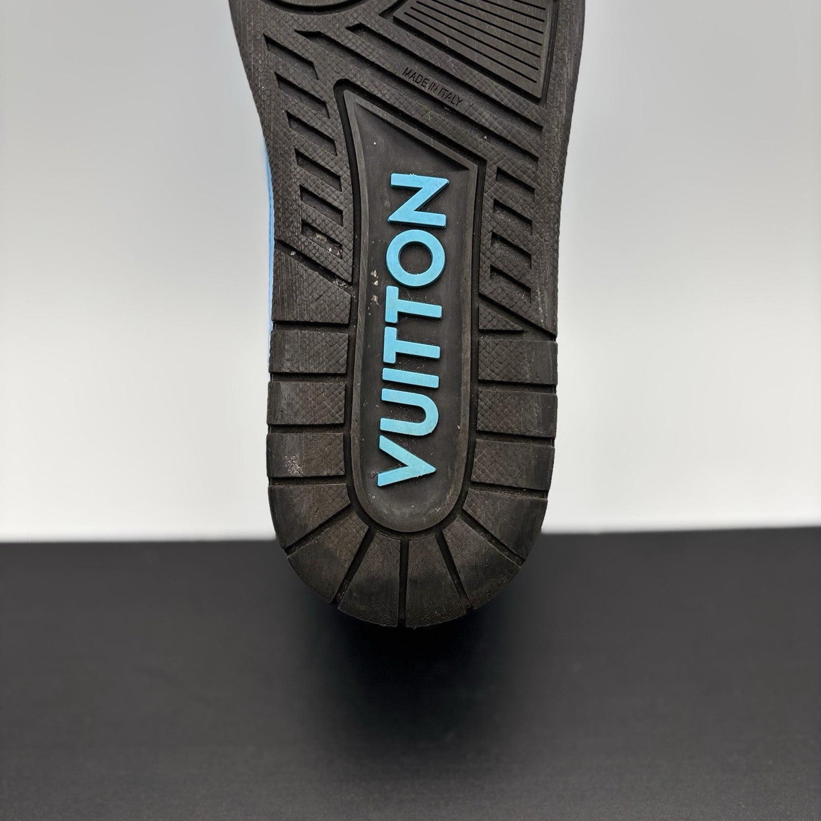 Size 7 LV (8-8.5 US) - Louis Vuitton Trainer ' Blue, Black ' | GOOD CONDITION!