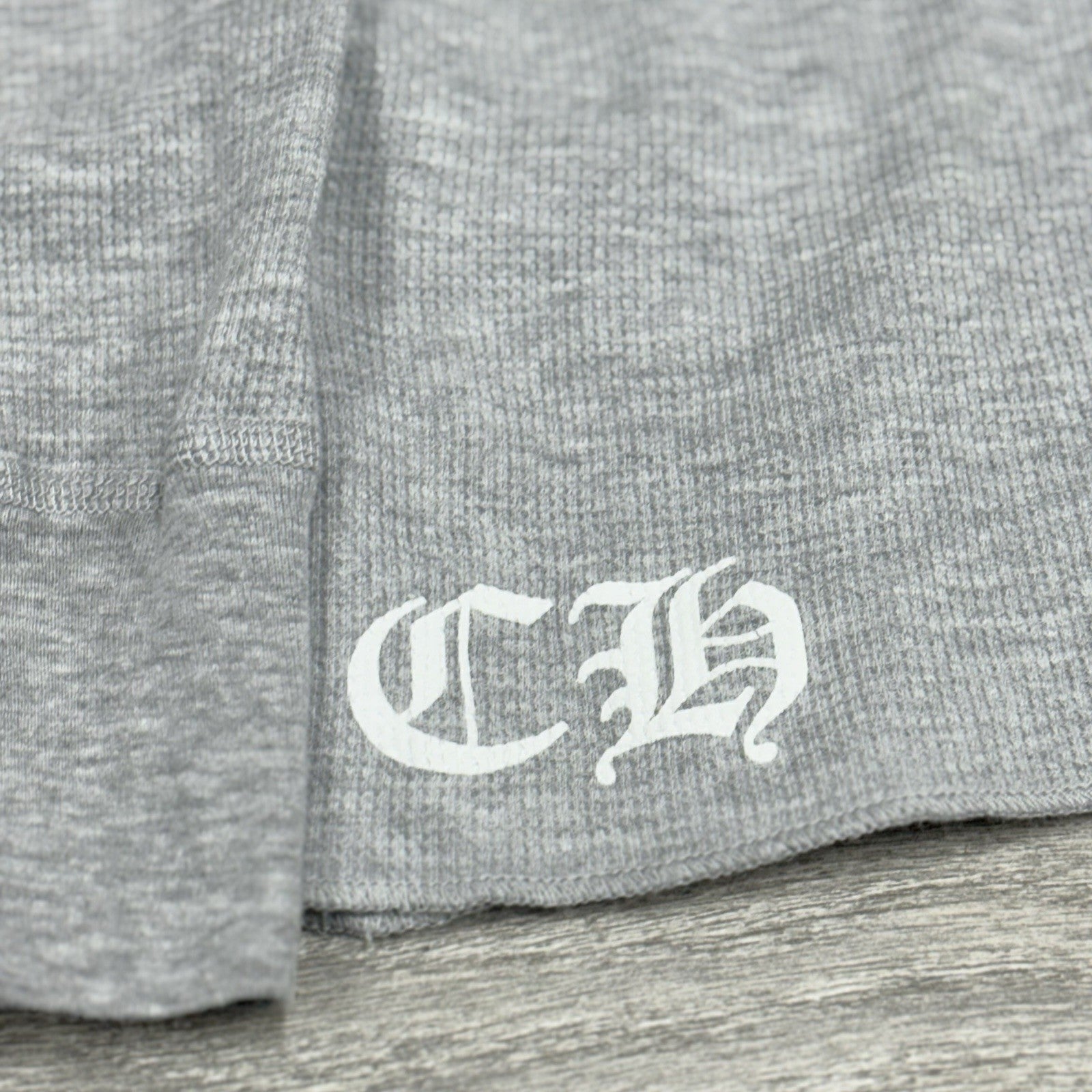 Size L - Chrome Hearts Dagger Long Sleeve Thermal ' Grey ' | WORN 1-3x