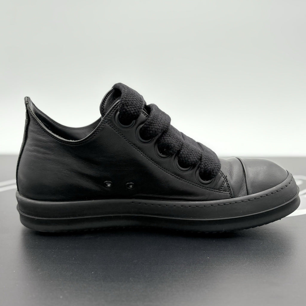 Size 41 (8 US) - Rick Owens Jumbo Lace Low Lido ' Black ' | GOOD CONDITION!