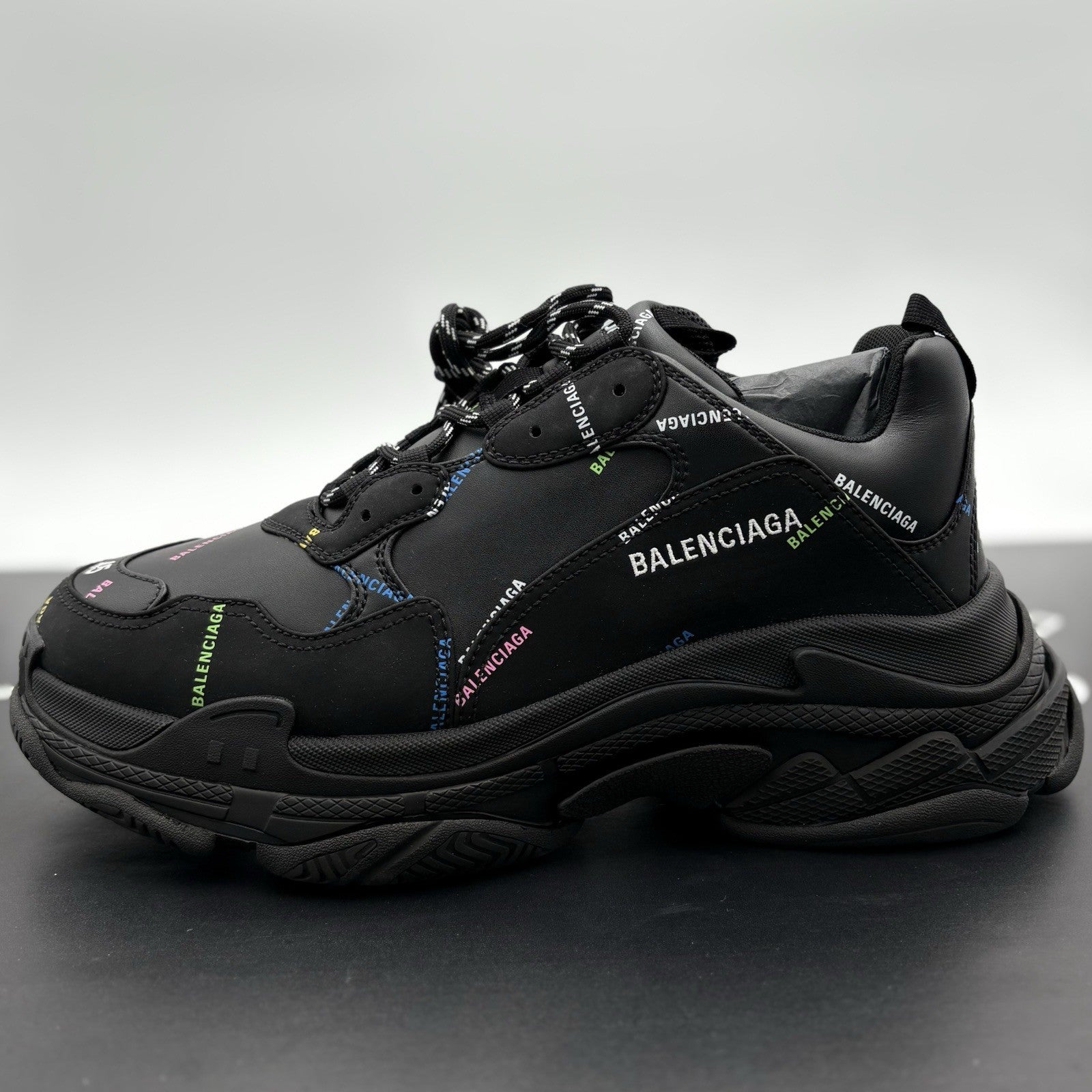 Size 45 (12 US) - Balenciaga Triple S ' All Over Logo ' | BRAND NEW!