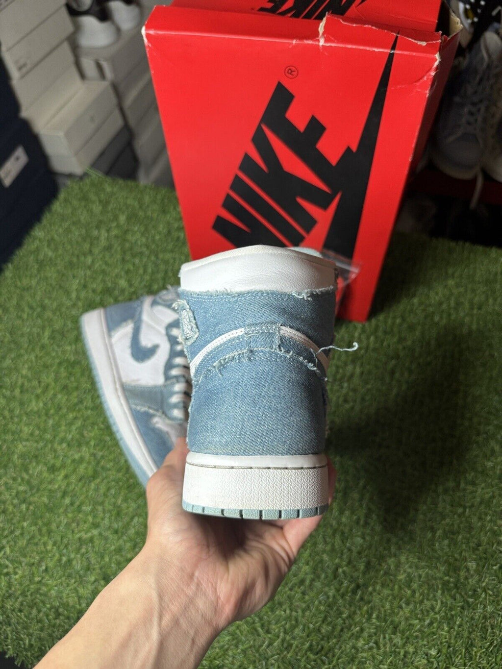 Size 10.5 W (9 M) - Air Jordan 1 Retro High OG ' Denim ’ | GOOD CONDITION