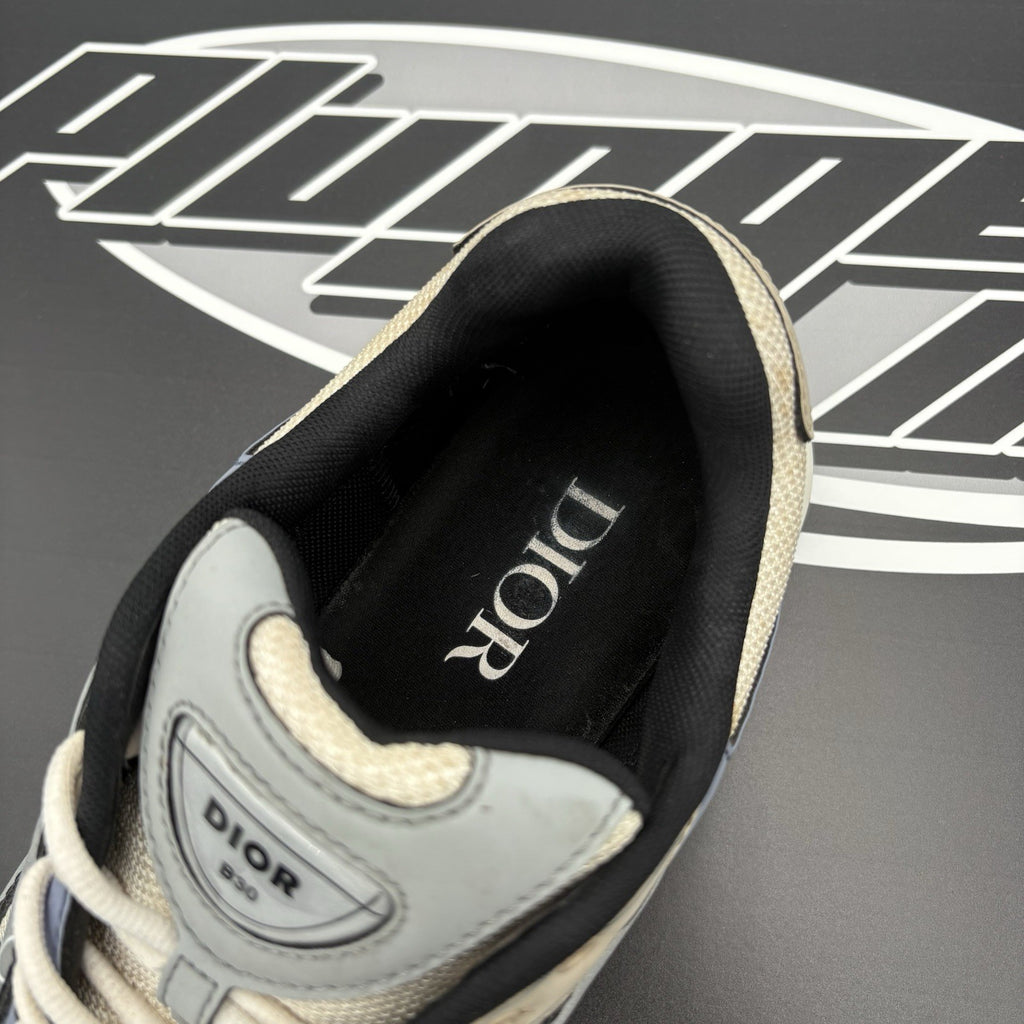Size 44 (11 US) - Dior B30 Reflective Sneaker ' White Beige Blue ' | SUPER CLEAN