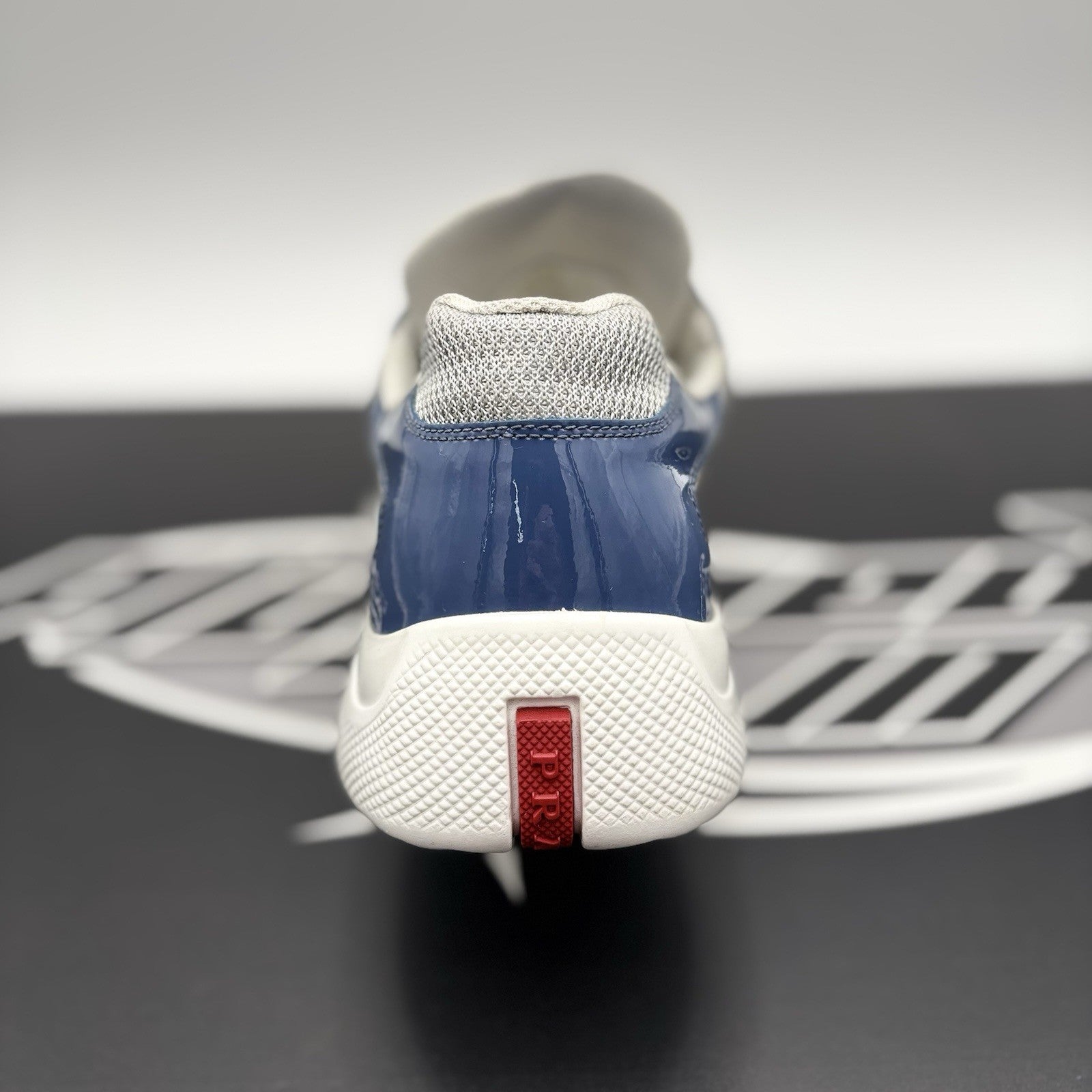 Size 7 UK (8 US) - Prada Americas Cup ' Aviation Blue, Silver' | GOOD CONDITION!