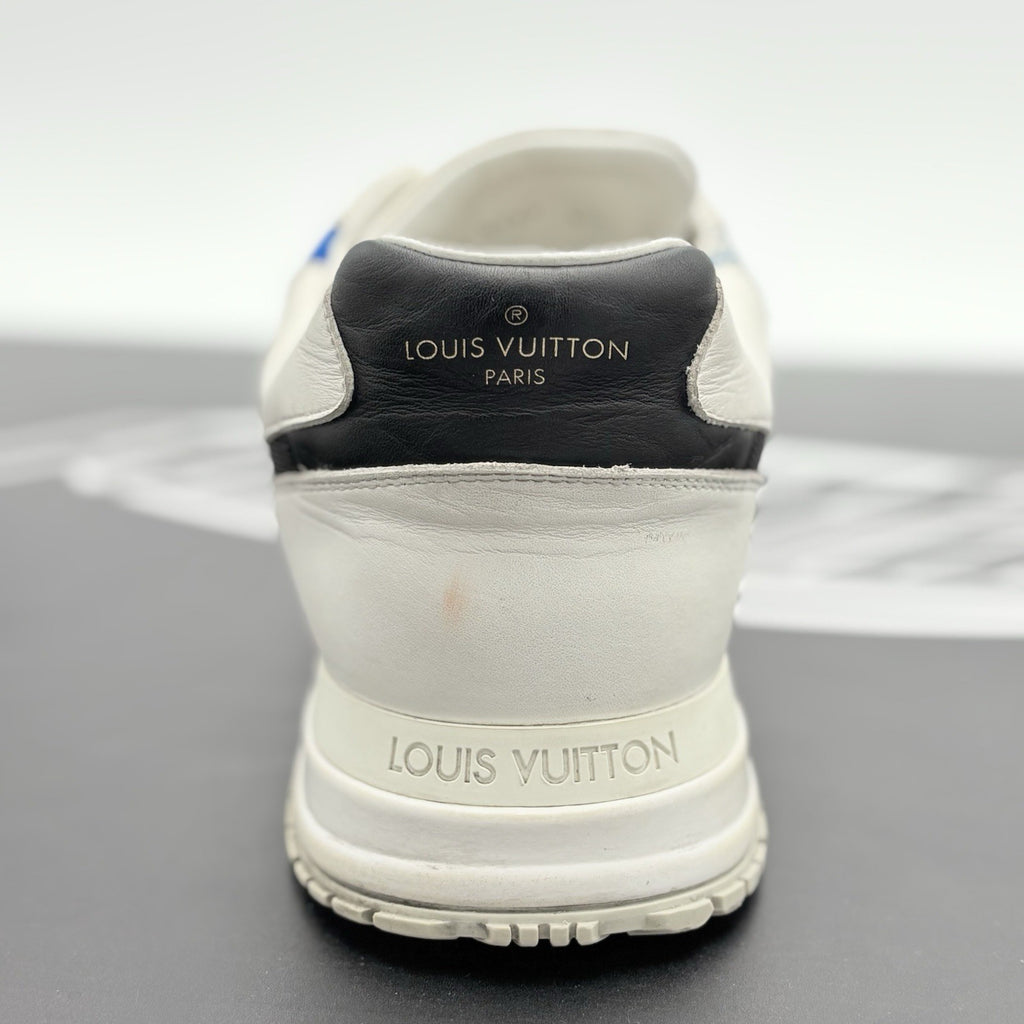 Size 9 LV (10-10.5 US) Louis Vuitton Run Away Low ' White Blue ' | GOOD COND!