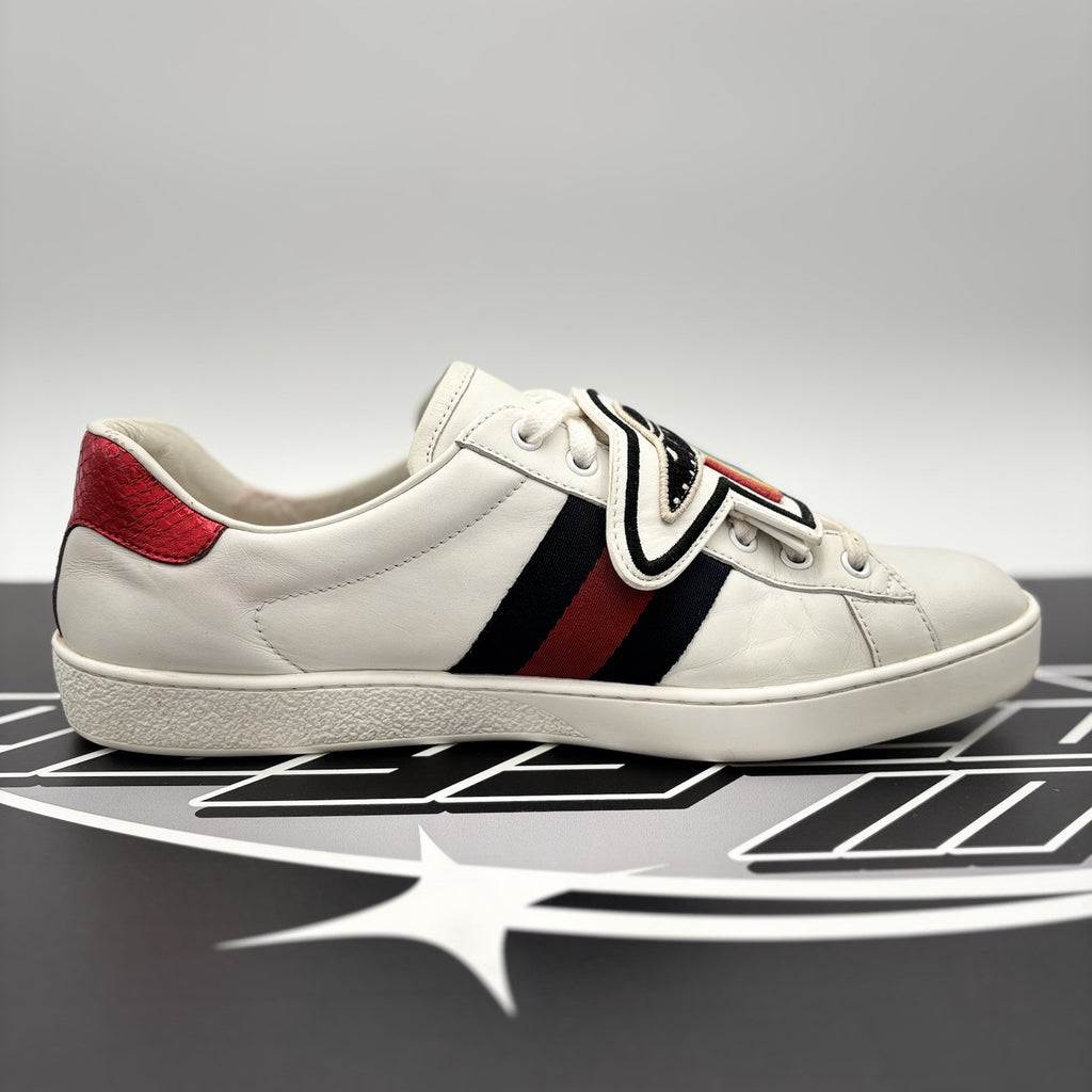 Size 9.5 G (10 US) - Gucci Ace Web Patches ' UFO, Dragon ' | GREAT CONDITION!