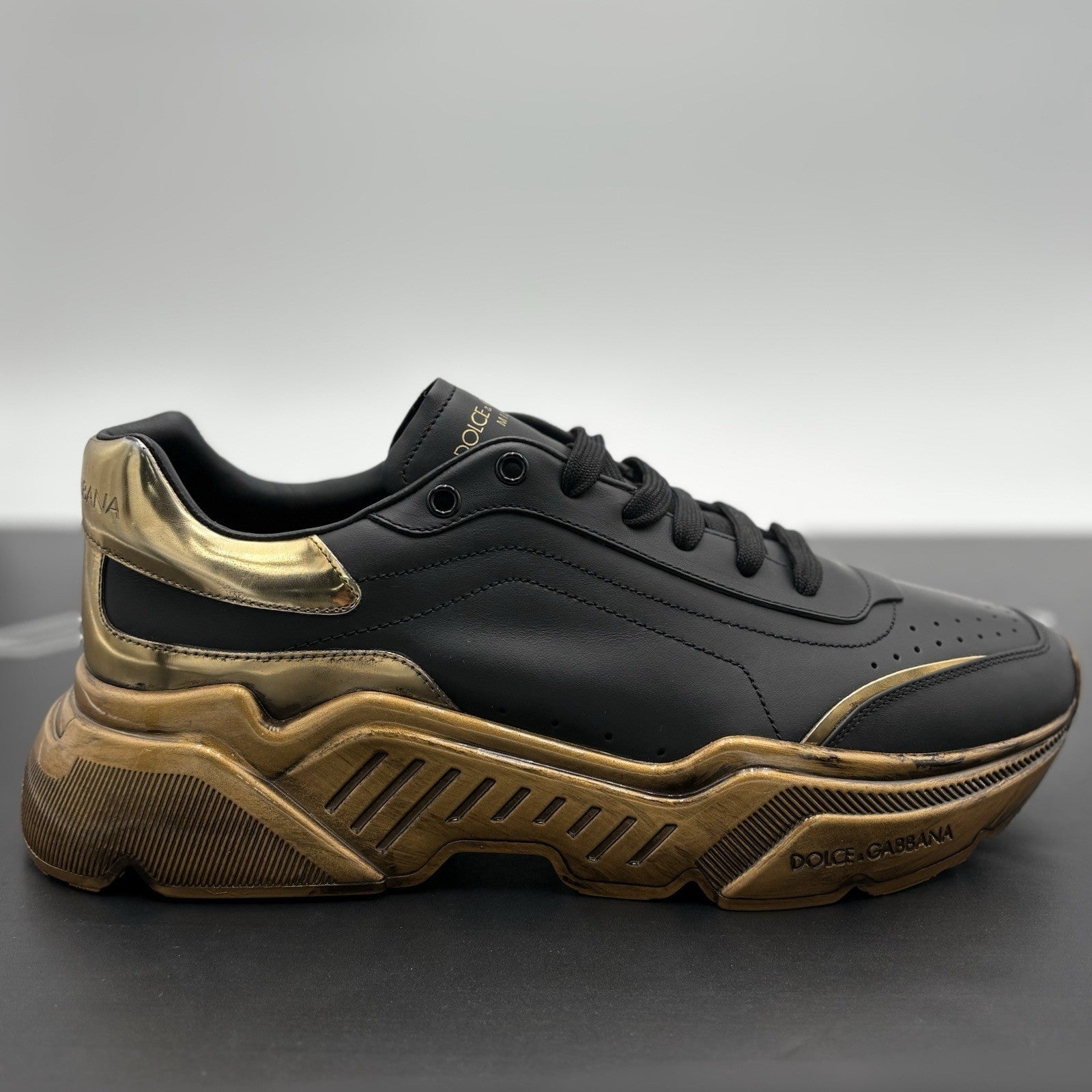 Size 10 UK (11 US) - Dolce Gabbana Daymaster ' Black Gold ' | EXCELLENT COND!