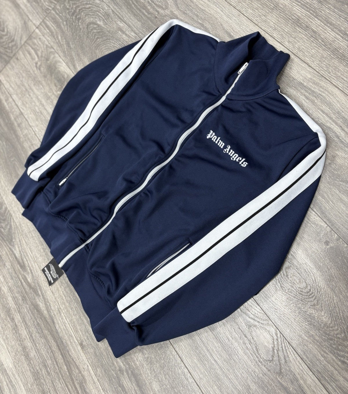 Size Large - Palm Angels Classic Track Jacket ' Navy Blue White ' | GREAT COND!