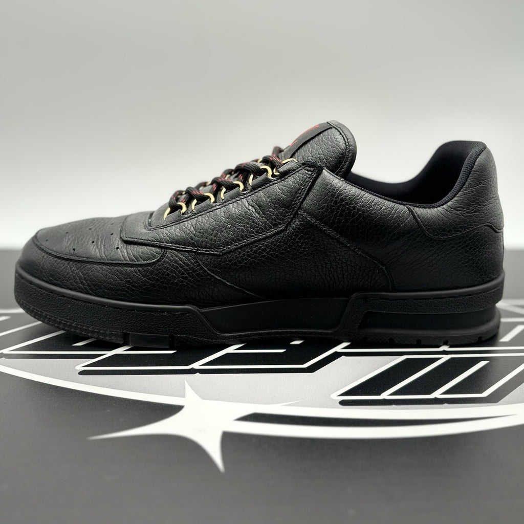 Size 9 LV (10-10.5 US) - Louis Vuitton Hardware Calfskin Trainer ‘ Black, Gold ‘