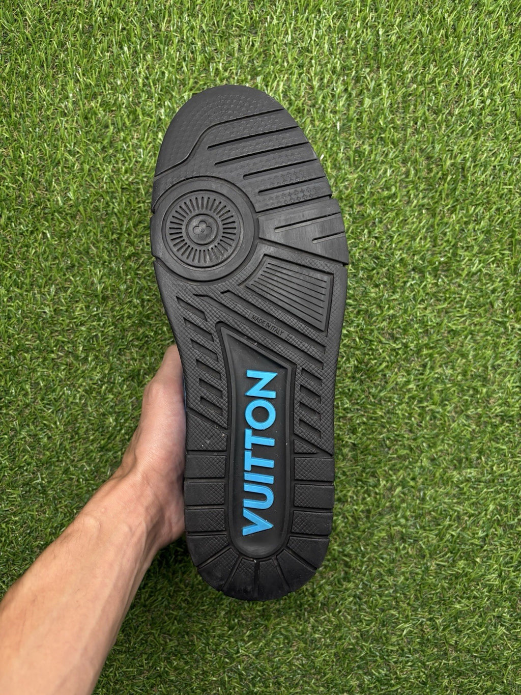 Size 7 LV (8-8.5 US) - Louis Vuitton Trainer ' Blue, Black ' | GREAT CONDITION!