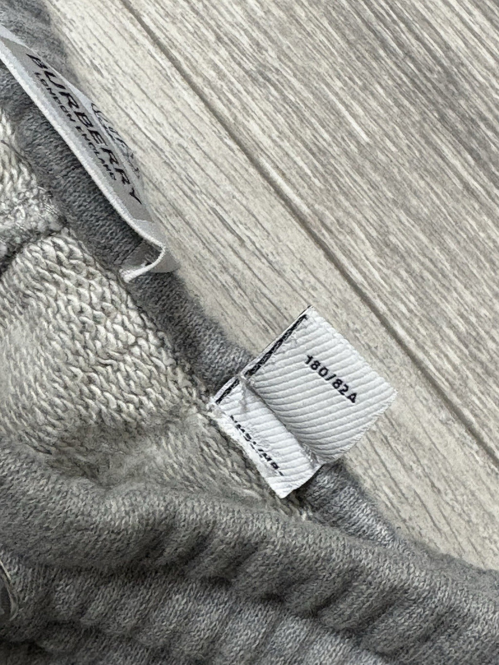 Size Medium - Burberry Melange Sweat Pants ' Pale Grey '