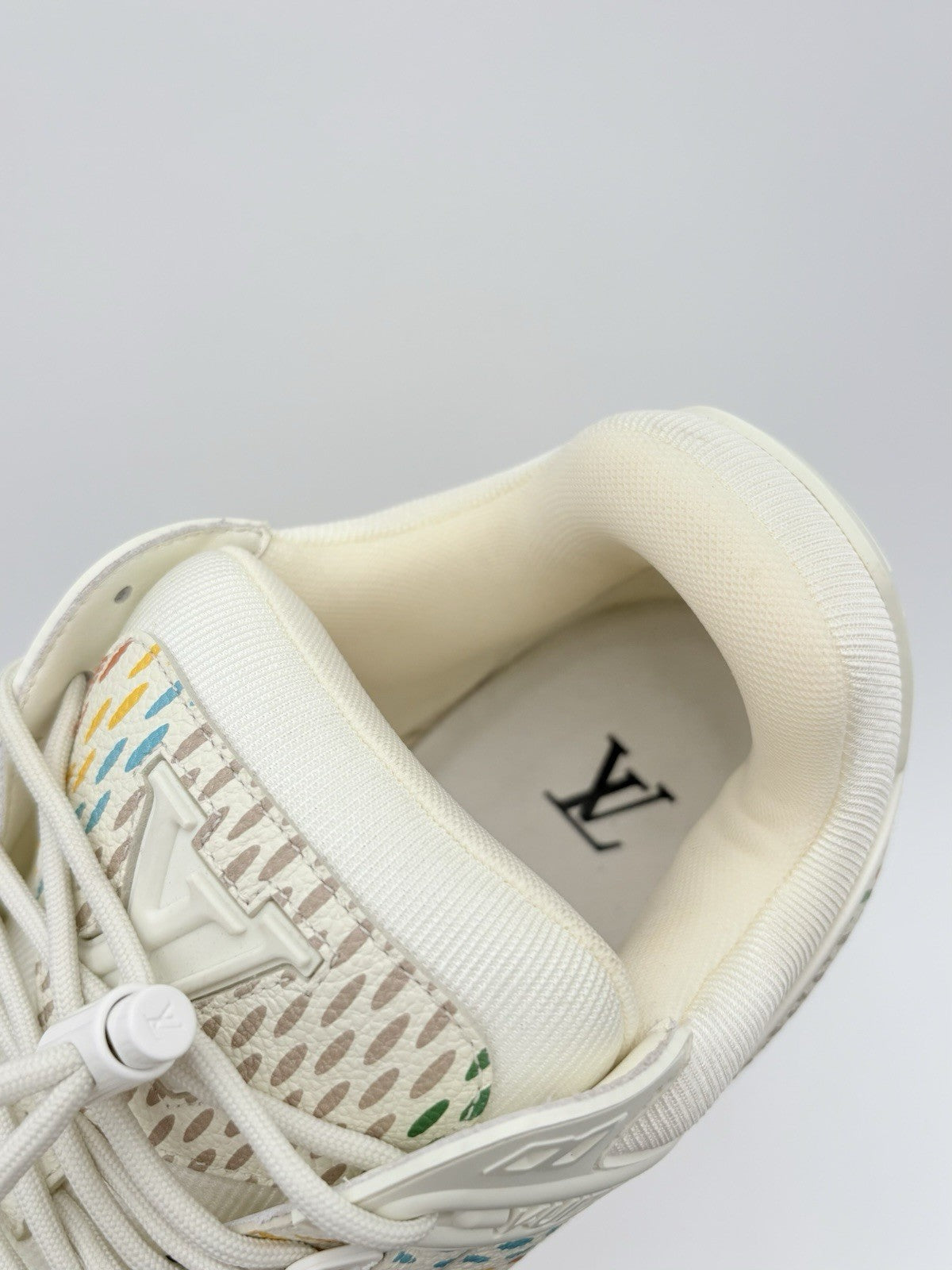 Size 8 LV (9-9.5 US) Louis Vuitton Maxi Trainer ' Beige Multicolor ' | WORN ONCE