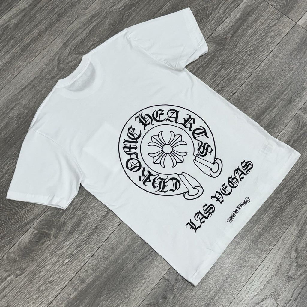 Size M - Chrome Hearts Las Vegas Horseshoe Logo T-Shirt ' White ' | BRAND NEW