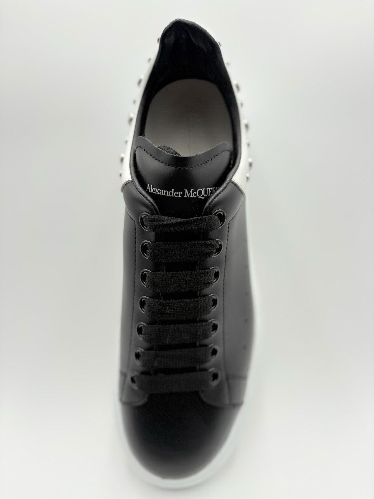 Size 43.5 (10.5 US) Alexander McQueen Studded Oversized ' White Black ' | CLEAN!