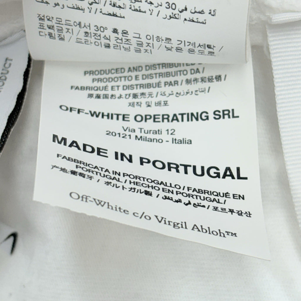 Size Small - Off White Faded Arrow Shirt Sleeve T-Shirt ' White Black '