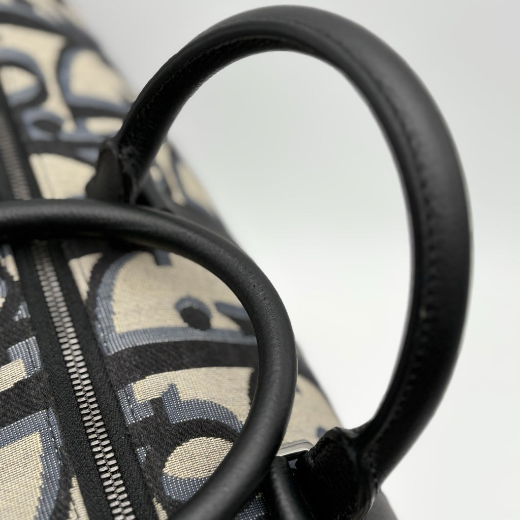 Dior Oblique Jacquard Maxi Weekender 40 Bag ' Beige ' | SUPER CLEAN!