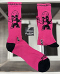 Size Large (9-13 US) - Chrome Hearts Foti Socks ' Neon Pink ' | NEW!