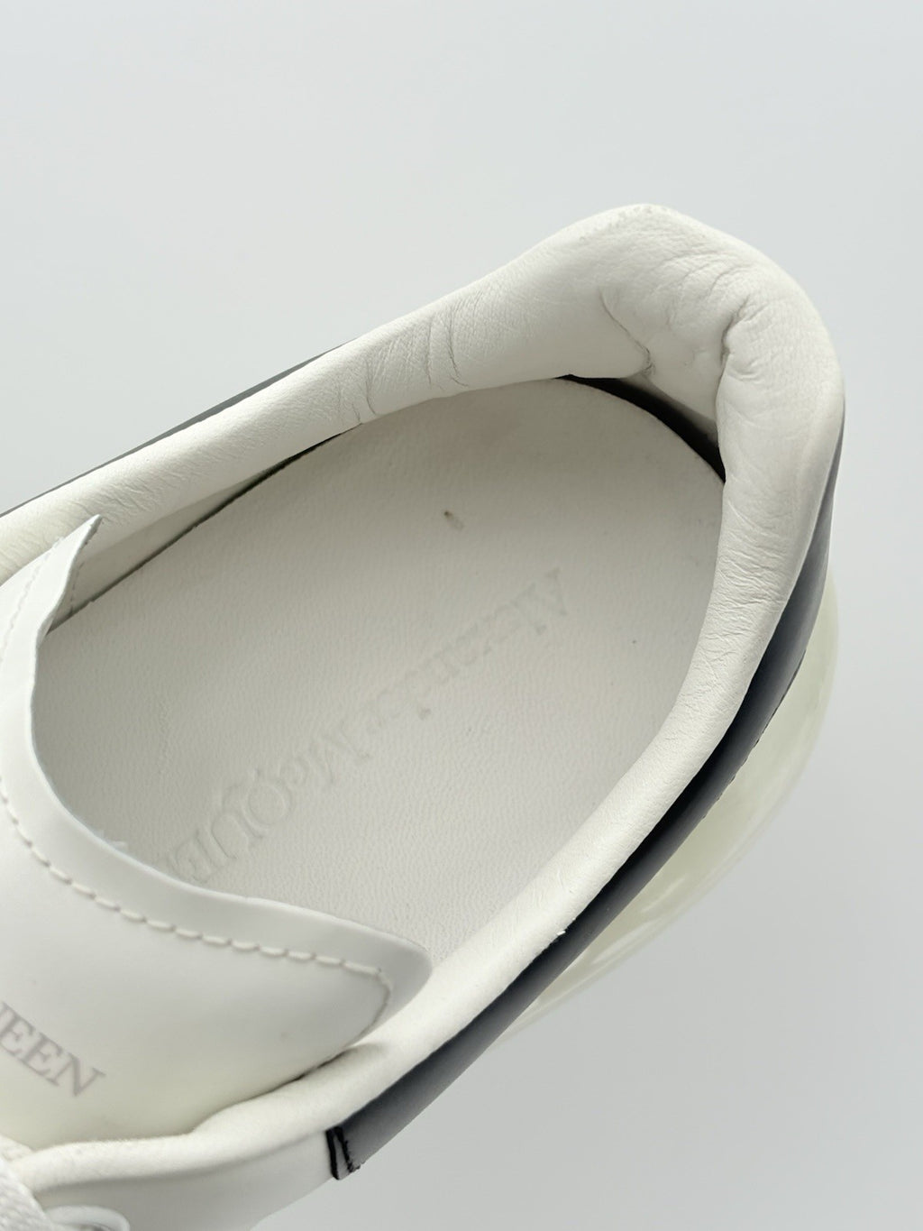 Size 44 (11 US) Alexander McQueen Clear Sole ' Black White ' | GOOD CONDITION!