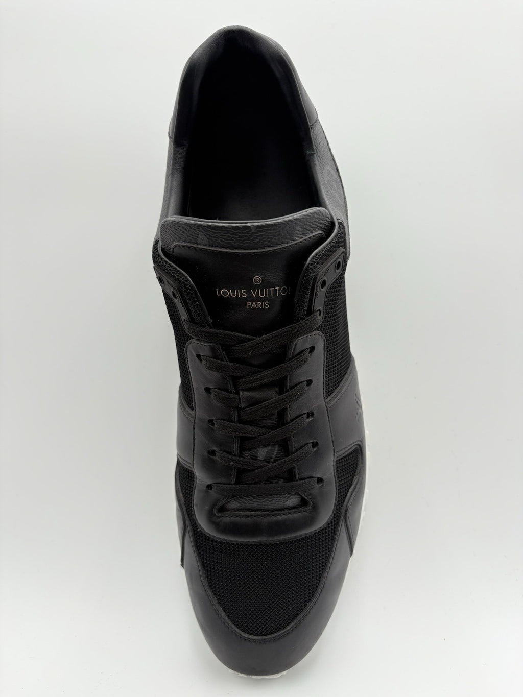 Size 9.5 LV (10.5-11 US) Louis Vuitton Run Away ' Black White ' | GOOD CONDITION