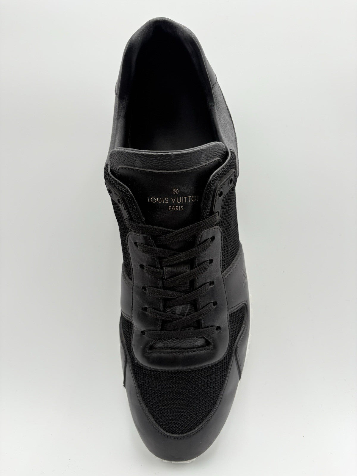 Size 9.5 LV (10.5-11 US) Louis Vuitton Run Away ' Black White ' | GOOD CONDITION