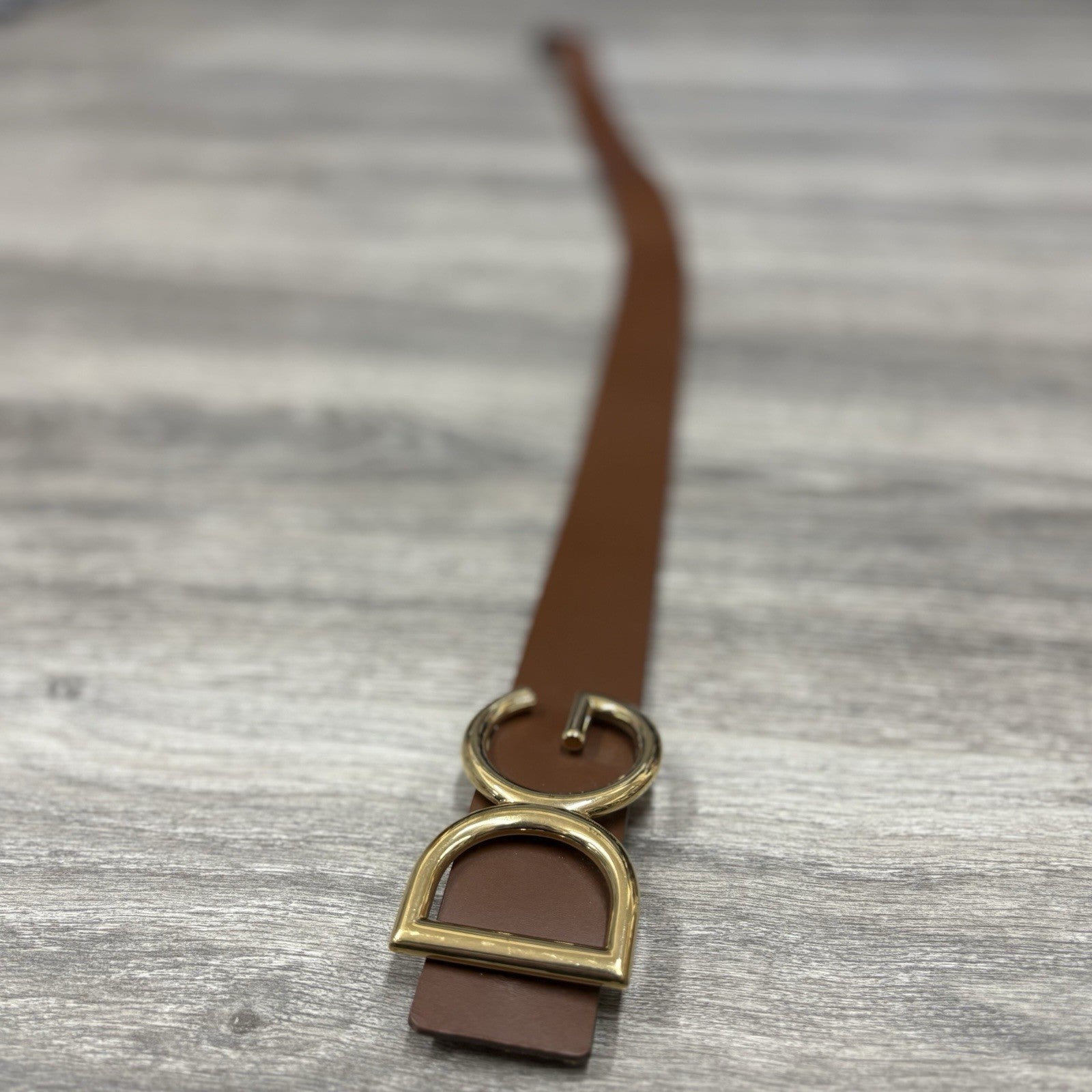 Dolce & Gabbana DG Logo Belt ' Brown ' | GOOD CONDITION!