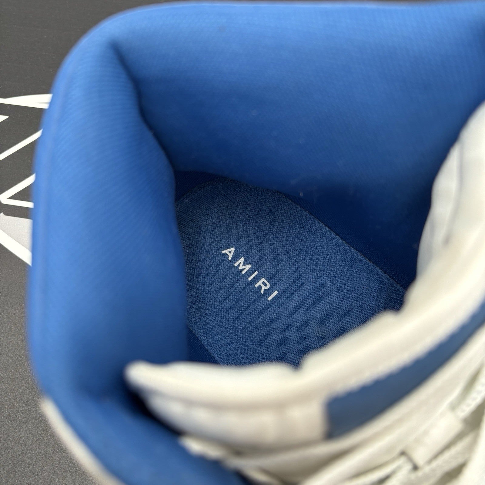 Size 43 (10 US) Amiri Skel High Top ' White Blue ' | GOOD CONDITION!