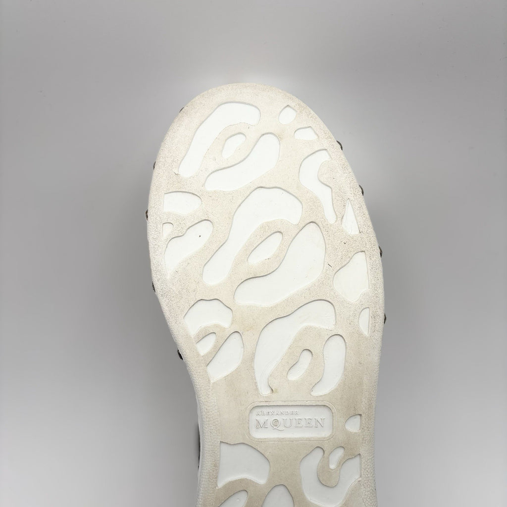 Size 44 (11 US) - Alexander McQueen Front Studded  ' White, Black ' | GREAT!