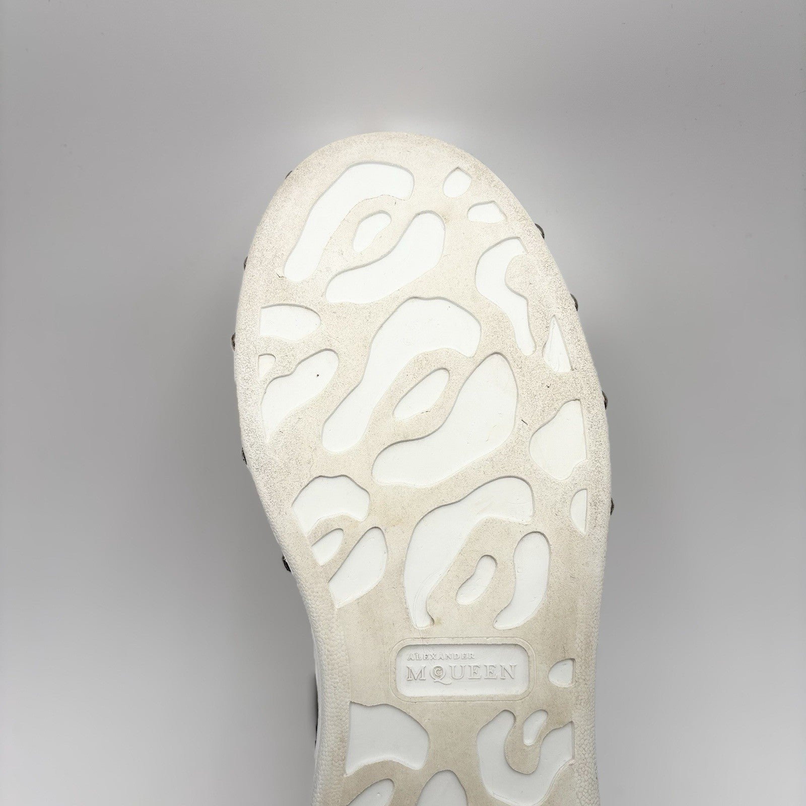 Size 44 (11 US) - Alexander McQueen Front Studded  ' White, Black ' | GREAT!
