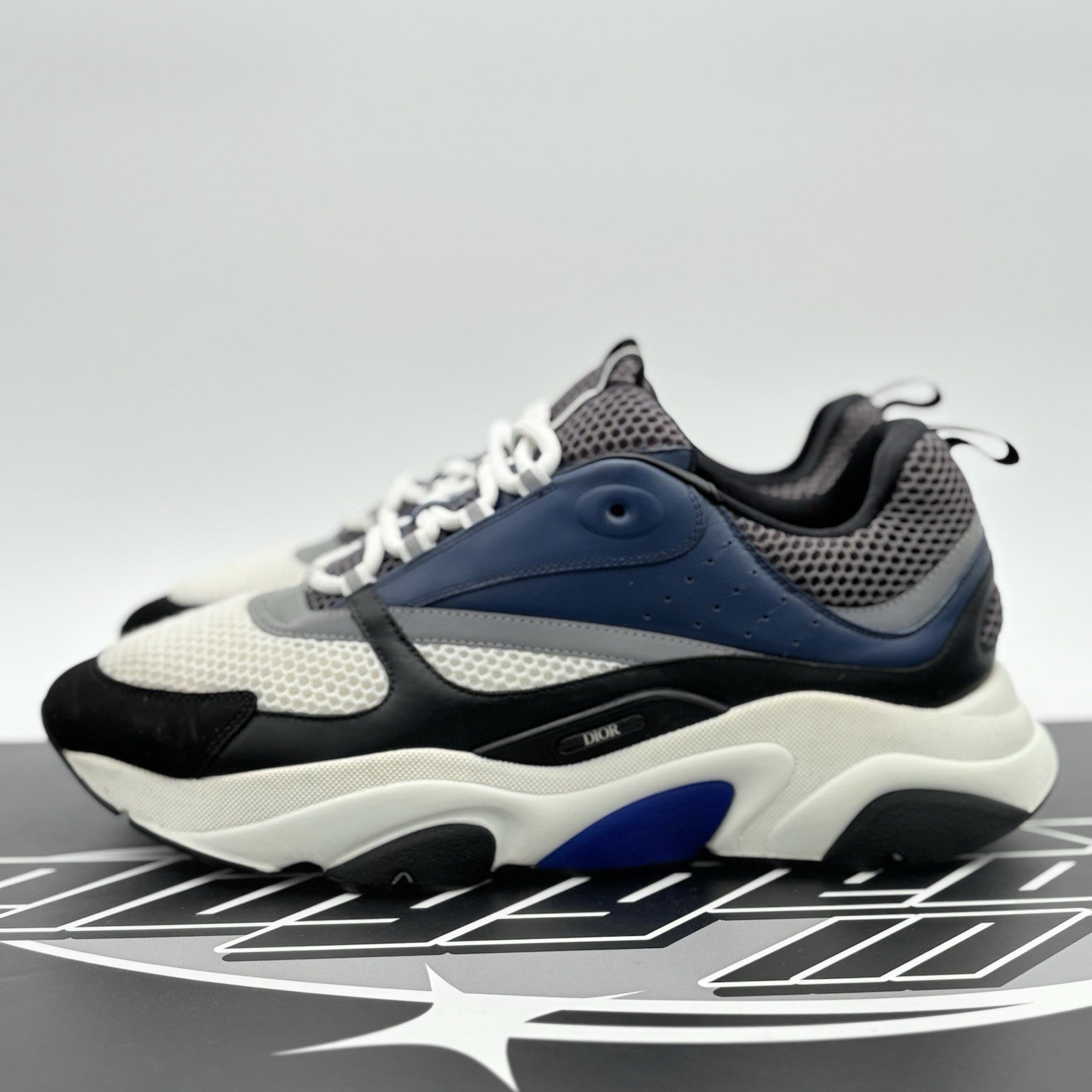 Size 48 (15 US) Dior B22 Sneaker ' Navy Black White ' | SUPER CLEAN!