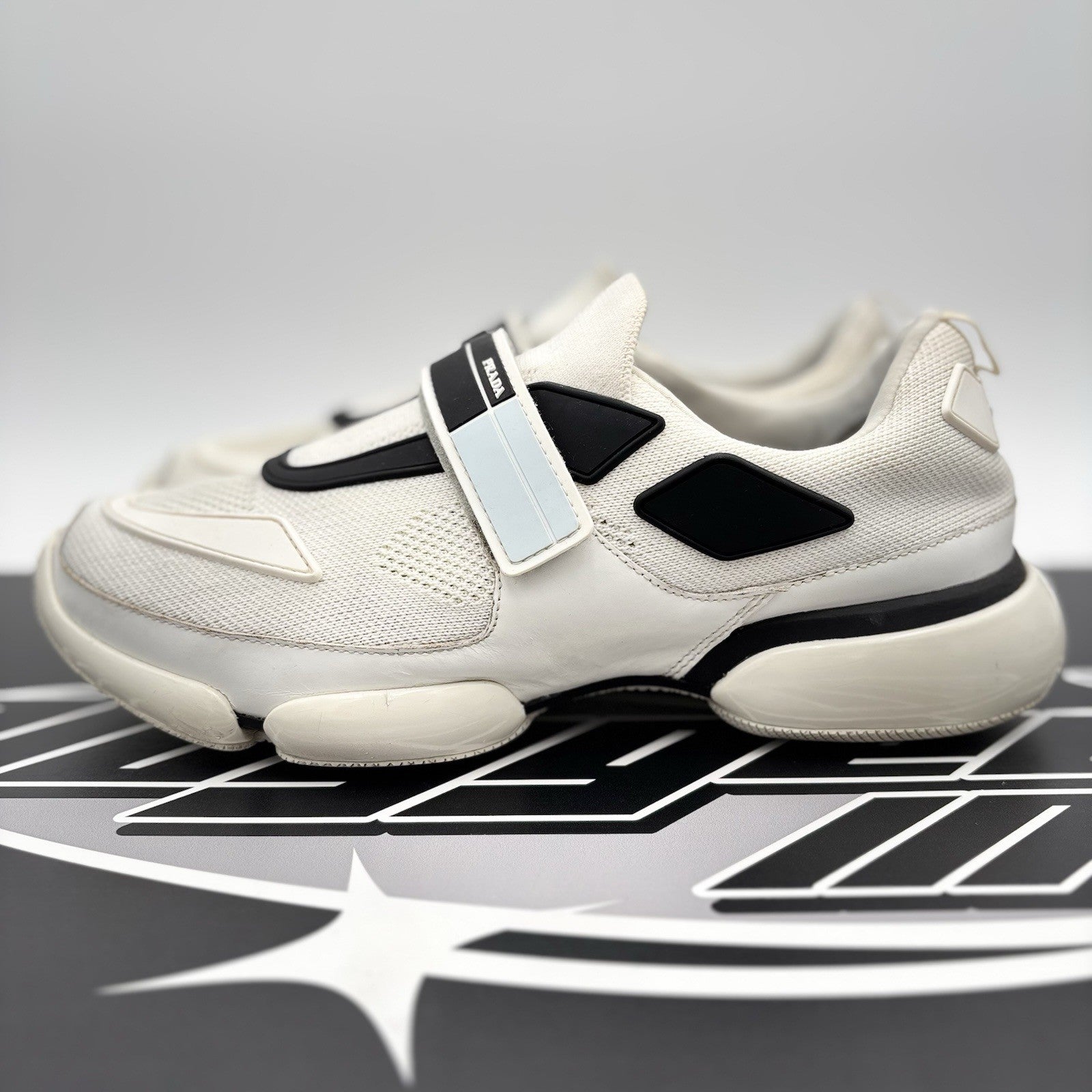 Size 6.5 UK (7.5 US) - Prada Cloudbust Sneaker ' White Black ' | GOOD CONDITION!