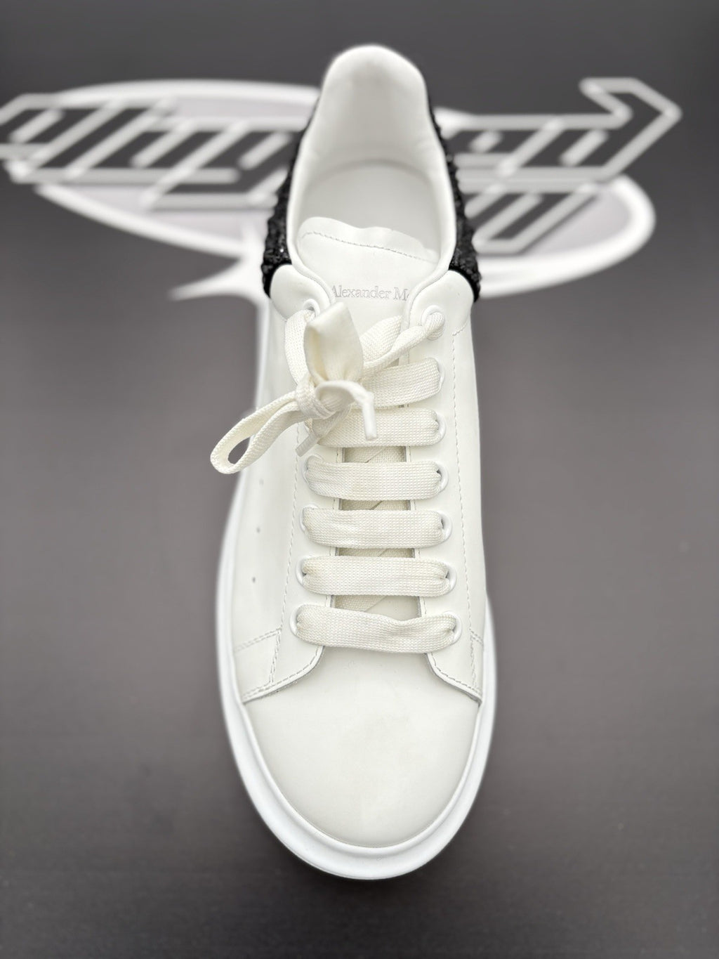 Size 45 (12 US) Alexander McQueen Oversized ' Crystal Black ' | ONLY WORN 1-3x