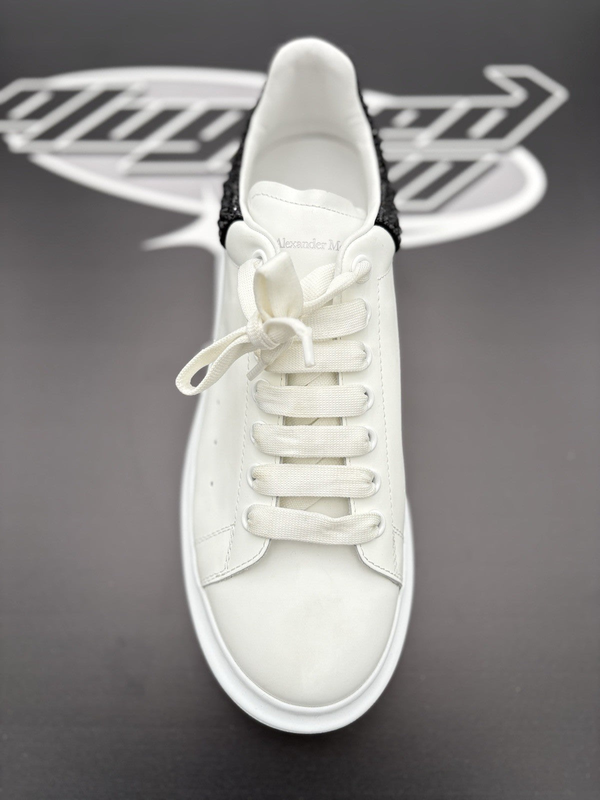 Size 45 (12 US) Alexander McQueen Oversized ' Crystal Black ' | ONLY WORN 1-3x