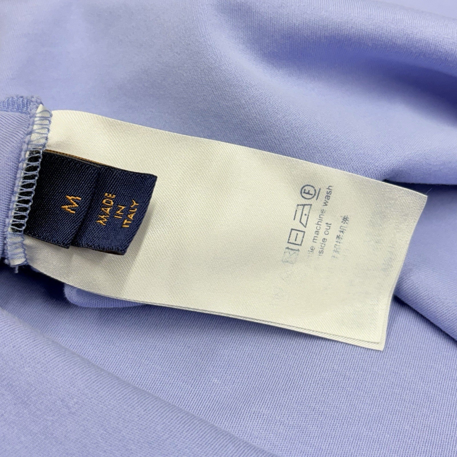 Size M - Louis Vuitton Cotton Damier Pocket T-Shirt ' Lavender ' | GREAT COND!