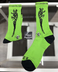 Size Large (9-13 US) - Chrome Hearts Foti Socks ' Neon Green ' | NEW!