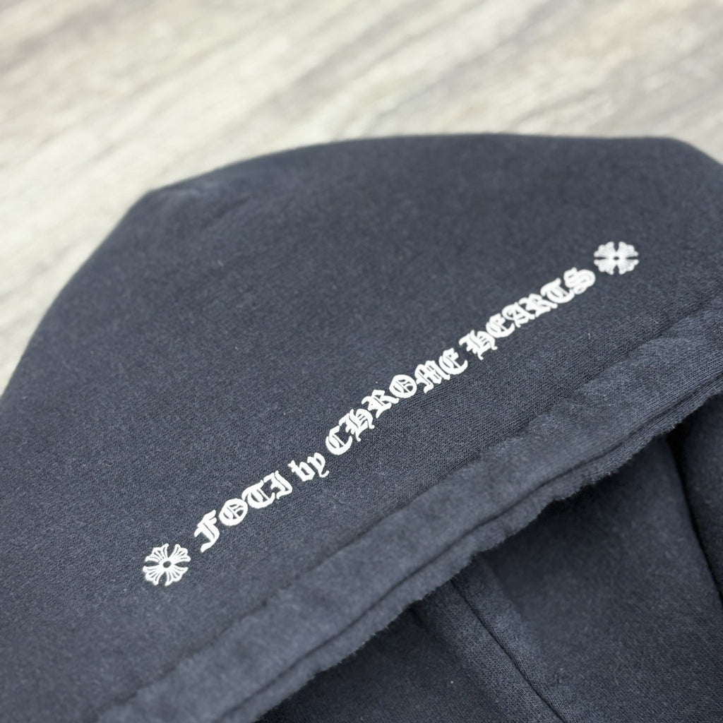 Size S - Chrome Hearts Thermal Foti Zip Up Hoodie ' Black ' | SUPER CLEAN!