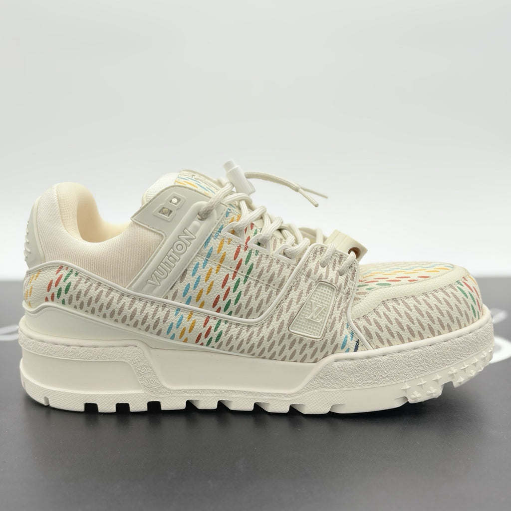 Size 8 LV (9-9.5 US) Louis Vuitton Maxi Trainer ' Beige Multicolor ' | WORN ONCE
