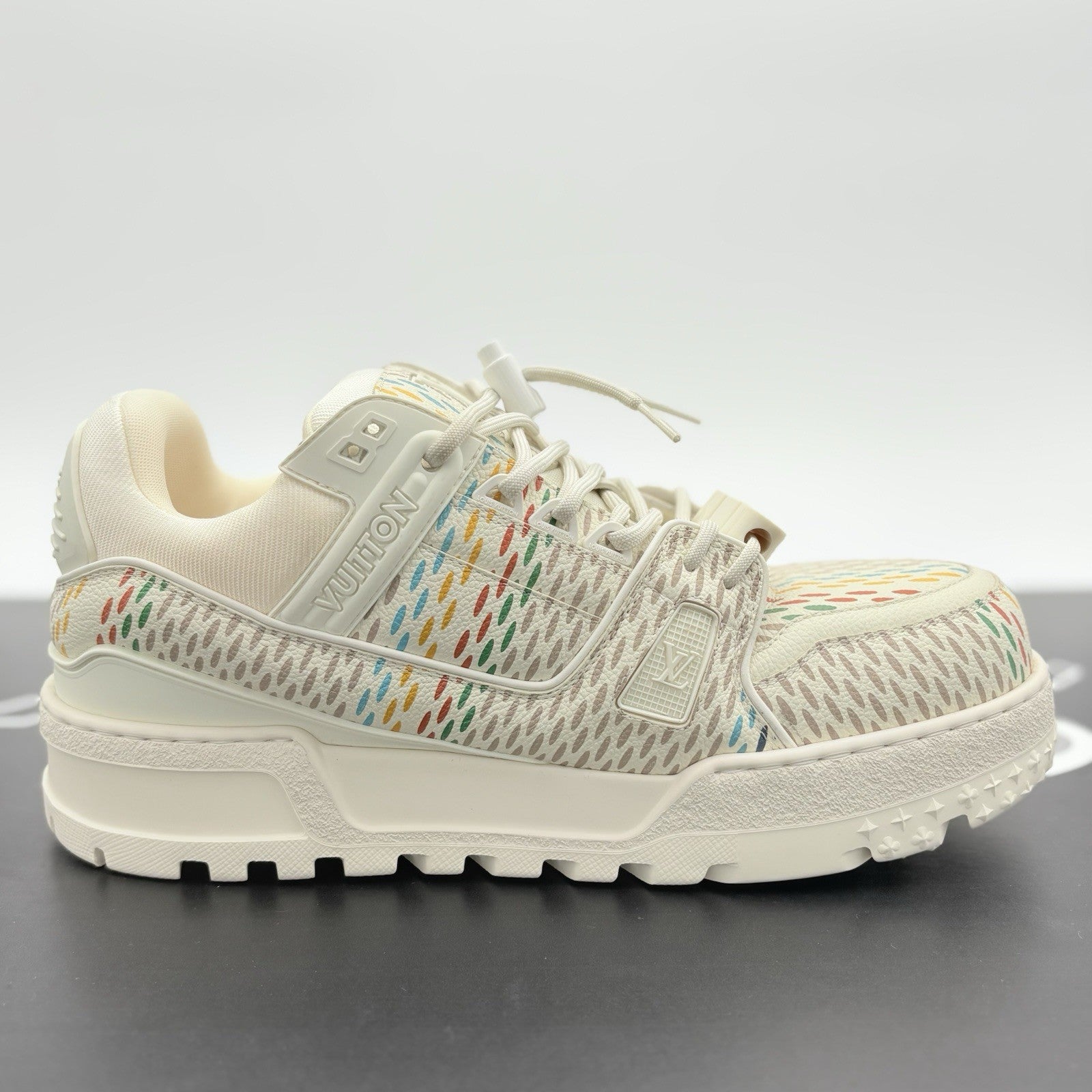 Size 8 LV (9-9.5 US) Louis Vuitton Maxi Trainer ' Beige Multicolor ' | WORN ONCE