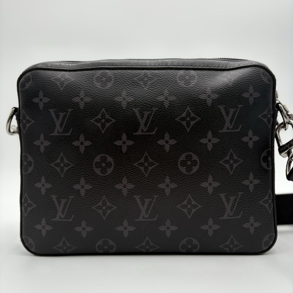 Louis Vuitton Trio Messenger Bag ' Monogram Eclipse Reverse Gray ' | GOOD COND!