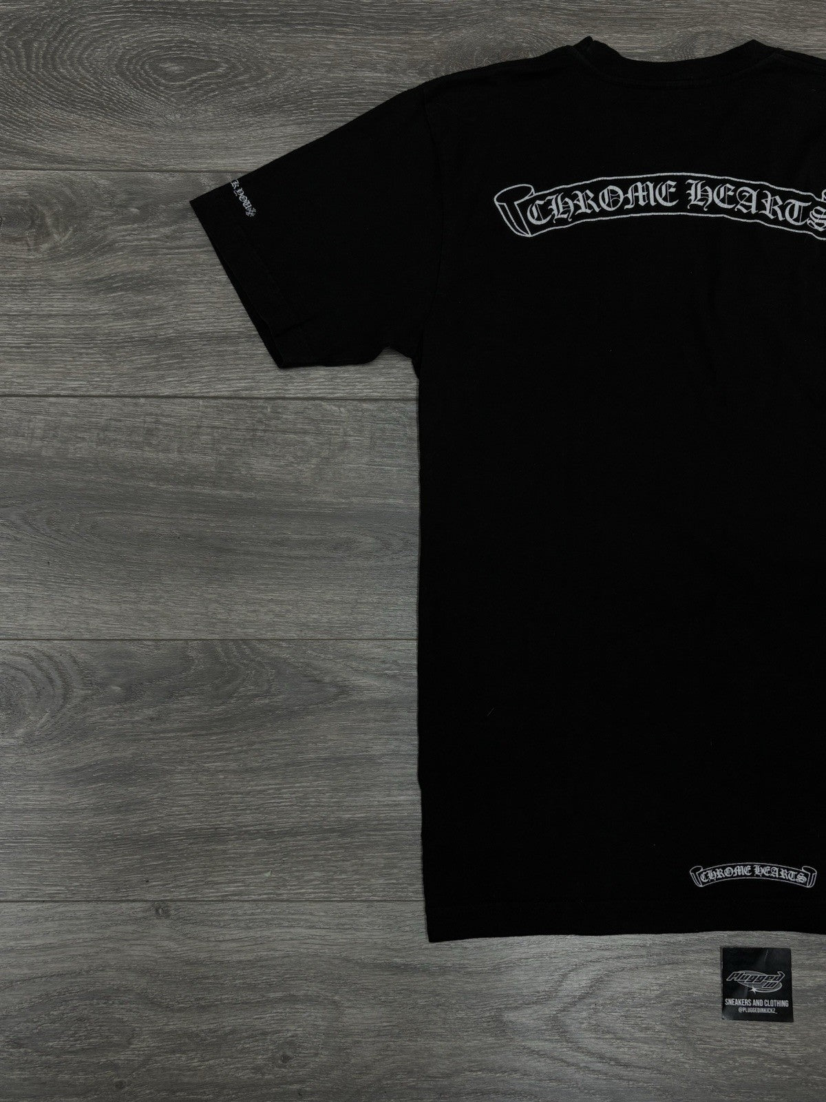 Size Medium - Chrome Hearts Scroll Logo T-Shirt ' Black ' | GREAT COND!