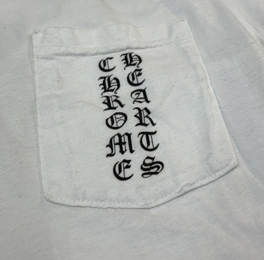 Size Medium - Chrome Hearts Tokyo Exclusive Scroll Label T- Shirt ' White '